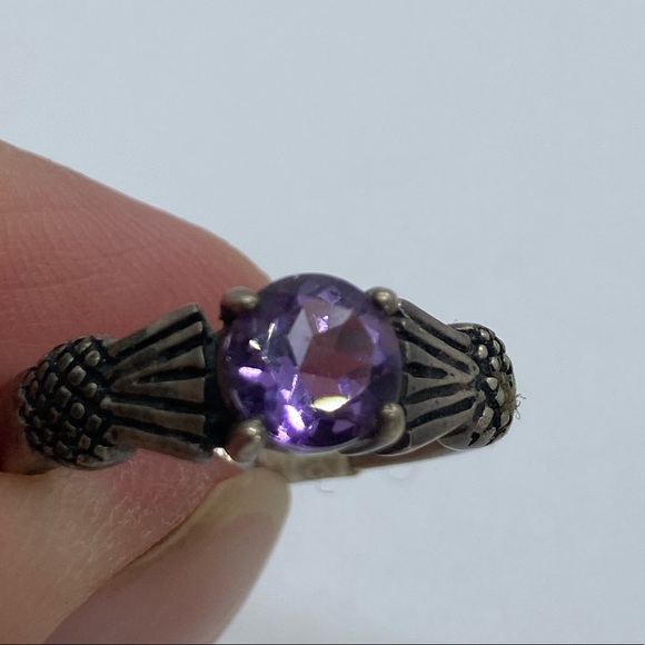BOGO50 Sterling silver amethyst ring - Picture 1 of 8